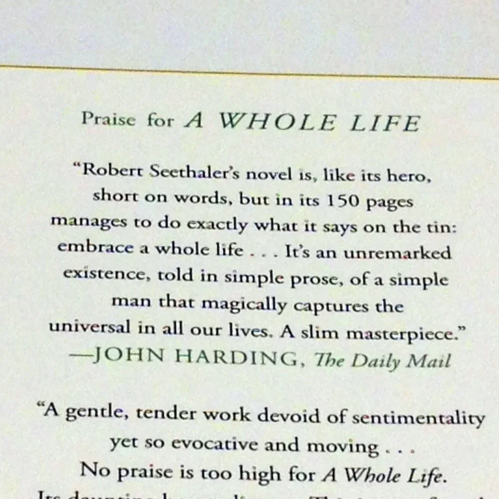 A Whole Life, Robert Sethaler